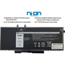 Nion Dell Uyumlu 3pcvm P98F001,LATITUDE 5501 Notebook Batarya - Pil