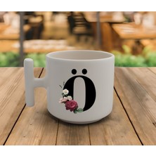 Latte & Espresso El Yapımı 'ö' Baş Harf Kupa T Kulp Kupa 200 ml