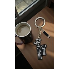 Seard Miyuki Boncuk El Yapımı Canım Öğretmenim ve Siyah Kalem Anahtarlık/çanta Süsü