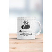 Karl Marx Dininiz Imanınız Para Olmuş Esprili Kupa Bardak