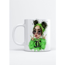 Billie Eilish Baskılı Porselen Kupa Bardak