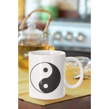 Yin-Yang Baskılı Porselen Kupa Bardak