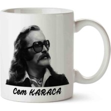 Cem Karaca Porselen Kupa Bardak