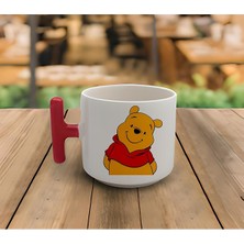 Latte & Espresso El Yapımı Winnie Baskılı T Kulp Kupa 200 ml