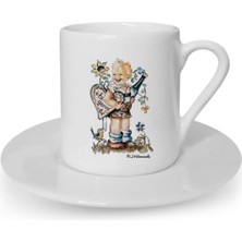 Türk Kahvesi Fincanı Vintage Dostluk Arkadaşlık Kardeşlik