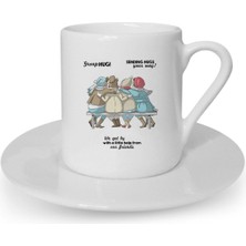 Türk Kahvesi Fincanı Arkadaşlık Kardeşlik Dostluk