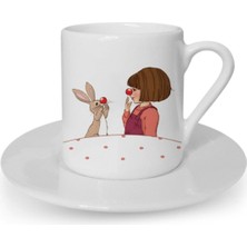 Türk Kahvesi Fincanı Vintage Dostluk Arkadaşlık Kardeşlik