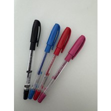 Pensan Jel Kalem Jely 1.0 mm Glıtter Simli 4lü Siyah Mavi Kırmızı Pembe