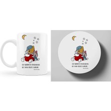 Winnie The Pooh Arkadaşlık Motto Kupa ve Bardak Altlığı 280 ml