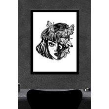 Butterfly Girl Ahşap Poster (27X18)