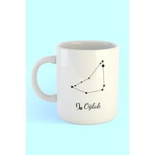 Oğlak Burcu Yıldız Haritası Baskılı Kahve Kupası