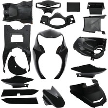 Motobisavm KAPORTA SET [KOMPLE] [SİYAH] SPACE MAX