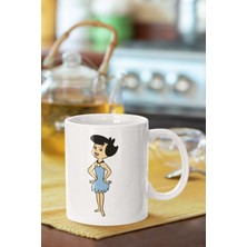 Kaplumbağa Silüet Baskılı Porselen Kupa Bardak