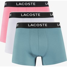 Lacoste Erkek 3'lü Renkli Boxer 5H3389T Ils