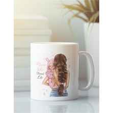 Anne Çocuk Anneler Günü Beyaz Kupa Bardak