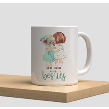 Beyaz Kupa Bardak A200 - Aşk Hediye Doğumgünü Yılbaşı Sevgi Arkadaşlık Dostluk Kardeşlik Vintage