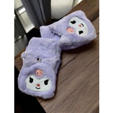 EyER Shoping Sanrio Peluş Tüylü Yetişkin Çocuk Uyumlu Parmaksız Eldiven