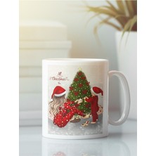 Beyaz Kupa Bardak Anne Çocuk Anneler Günü