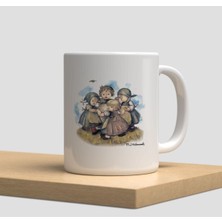 Beyaz Kupa Bardak A167 - Uçan Balon Aşk Sevgi Sevgililer Günü Yılbaşı