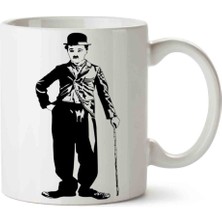 Charlie Chaplin Baston Porselen Kupa Bardak