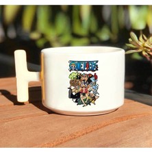 One Piece Anime Baskılı Beyaz T Kulp Kupa Bardak