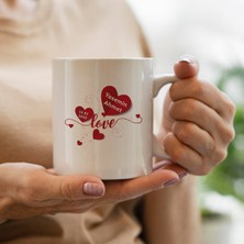 Sevgililer Günü Kişiye Özel Isimli Kupa Bardak Model 31