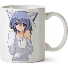 Cat Girl Pullover Porselen Kupa Bardak