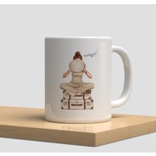 Beyaz Kupa Bardak A168 - Deniz Korsan Güneş Balina Denizkızı Arkadaşlık