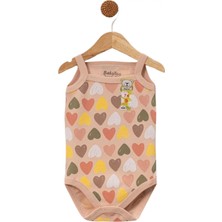 BabyToo Kalp Baskılı Kız Body