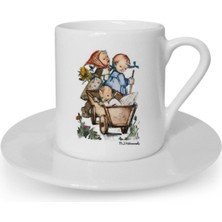 Türk Kahvesi Fincanı Vintage Dostluk Arkadaşlık Kardeşlik