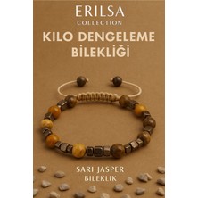Erilsa Sertifikalı Metabolizma Destekleyici Kilo Dengeleme Bilekliği - Sarı Jasper ve Terahertz Taşı