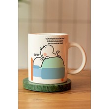 Beni Çok Seviyorsun Dimi Baskılı Seramik Kahve Çay Kupası