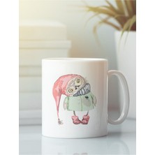 Beyaz Kupa Bardak Baykuş