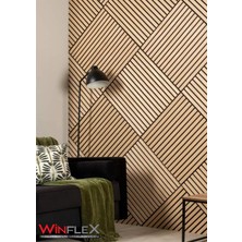 Winflex Mini Eko Akustik Ahşap Panel Safir  Meşe - 60X60CM