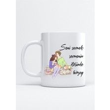 Seni Sevmek Sevmenin Ötesinde Birşey Baskı Porselen Kupa Bardak