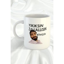 Yıkıksın Zavallısın Beyaz Kupa Bardak