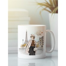 Beyaz Kupa Bardak Aşk Sonbahar