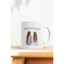 2 Arkadaşa Özel Her Zaman Yan Yana Kupa Bardak