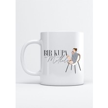 Bir Kupa Mutluluk Baskı Porselen Kupa Bardak