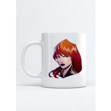 Black Widow Baskılı Porselen Kupa Bardak