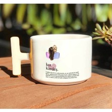 Kız Kardeş Baskılı Beyaz T Kulp Kupa Bardak