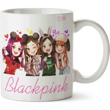 Black Pink Karakterler Porselen Kupa Bardak