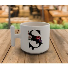 Latte & Espresso El Yapımı 'ş' Baş Harf Kupa T Kulp Kupa 200 ml