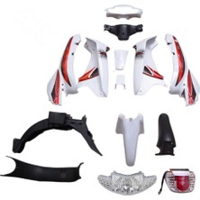 Motobisavm Kaporta Set [beyaz] [far+Stop+Sinyal Dahil] Mondıal Sfc - Sfc Mını