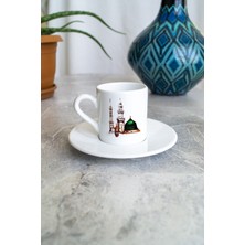 Kişiye Özel Mescid-I Nebevî Çift Taraflı Baskı Kişisel Kahve Fincanı