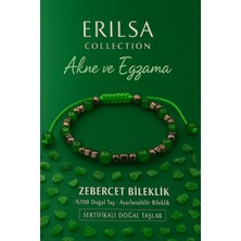 Erilsa Sertifikalı Akne ve Egzama Destek Bilekliği - Zebercet ve Terahertz Taşı 6mm