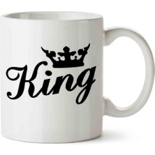 Kıng Kral 2 Porselen Kupa Bardak