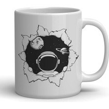 Uzay Temalı Astronot Baskılı/kupa Bardak