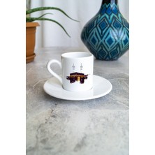 Kişiye Özel Medine-I Haram Kabe Çift Taraflı Baskı Kişisel Kahve Fincanı