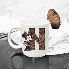 N Harfli Miki Mouse Tasarımlı Kupa Bardak Modelleri